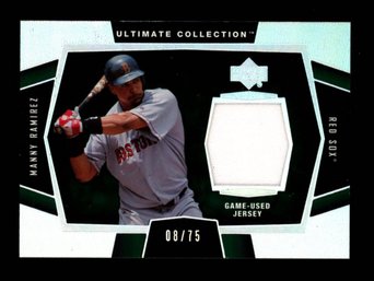 2003 Upper Deck Manny Ramirez Game Used Patch #'d /75