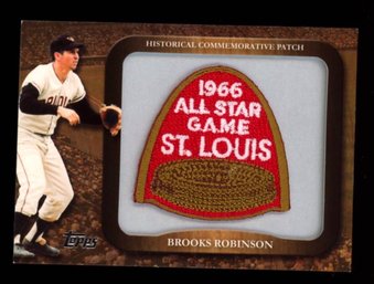 2009 TOPPS BROOKS ROBINSON COMMEMORATIVE PATCH 1966 ALL-STAR GAME