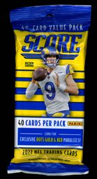 2022 SCORE FOOTBALL FAT PACK FACTORY SEALED
