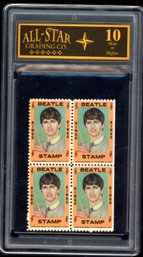 1964 Hallmark Beatles Uncut Stamp RINGO All-Star Graded 10