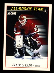 1991 Score Ed Belfour All-rookie Team