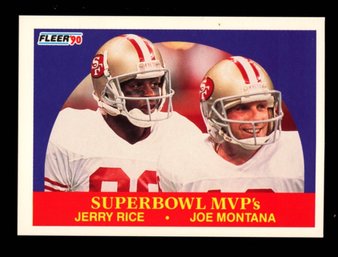 1990 Fleer Super Bowl MVPs: Joe Montana/jerry Rice