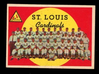 1959 Topps Cardinals Team Checklist