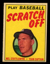 1970 Topps Nel Stottlemyre Scratch Off