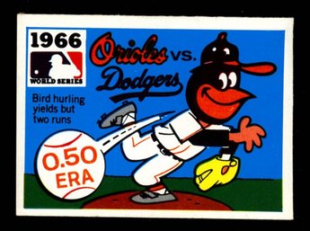 1968 Fleer Laughlin '66 World Series ~ Orioles VS Dodgers