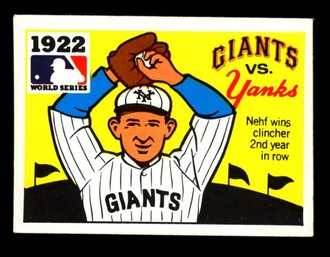 1968 Fleer Laughlin '22 World Series ~ Giants VS Yankees