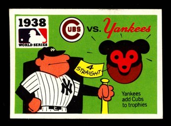 1968 Fleer Laughlin '38 World Series ~ Cubs VS Yankees