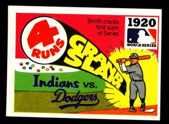 1968 Fleer Laughlin '20 World Series ~ Indians VS Dodgers