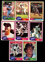 1981 Topps Baseball Set ~ Reggie Jackson, Johnny Bench