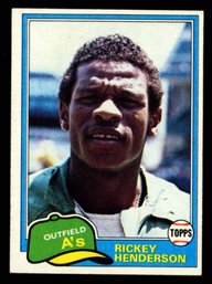 1981 Topps Baseball Rickey Henderson