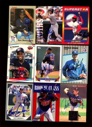MLB BASEBALL AUTOGRAPHED CARD LOT
