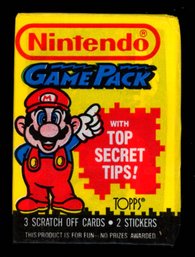 1989 TOPPS NINTENDO TRADING CARD PACK FACTORY SEALED