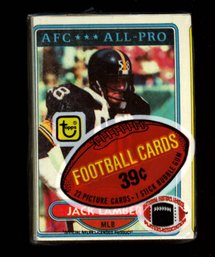 1980 TOPPS FOOTBALL CELLO PACK UNOPENED