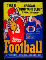 1988 Topps Football Pack Factory Sealed ~ Bo Jackson Rookie Year