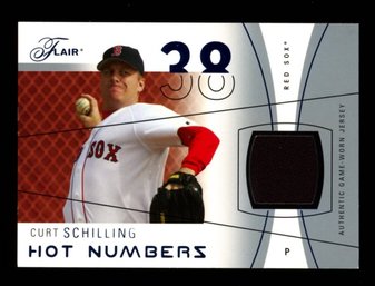 2003 FLAIR CURT SCHILLING GAME USED RELIC #'D /250