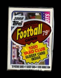 1988 Topps Football CELLO Pack Factory Sealed ~ Bo Jackson Rookie On Back