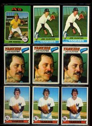 Jim Hunter Topps Lot ~ Athletics, Yankees