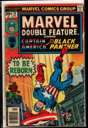 MARVEL DOUBLE FEATURE COMIC BOOK CAPTAIN AMERICA / BLACK PANTHER
