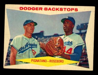 1960 Topps Baseball Pignatano & Roseboro