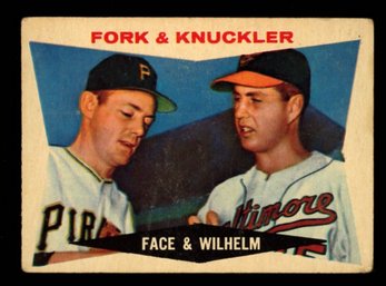 1960 Topps Baseball Face & Wilhelm