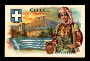 1909 T94 Murad Cigarettes POSTCARD SERIES GREECE