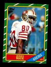 1986 TOPPS FOOTBALL JERRY RICE ROOKIE