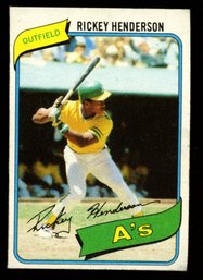 1980 Topps Baseball RICKEY HENDERSON ROOKIE