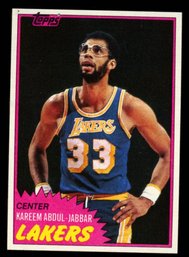 1981 Topps Basketball KAREEM ABDUL-JABBAR