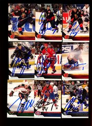 NHL HOCKEY AUTOGRAPH CARD LOT