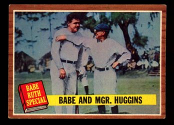 1962 TOPPS BASEBALL BABE RUTH / HUGGINS