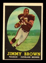 1958 TOPPS FOOTBALL #62 JIM BROWN ROOKIE CARD