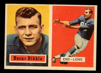 1957 Topps Football Dorne Dibble