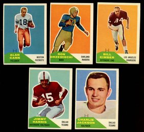 1960 Fleer Football Rookie Lot