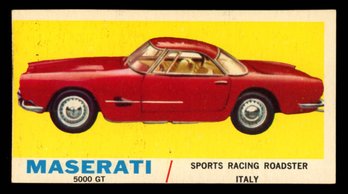 1961 TOPPS SPORTS CARS #7 MASERATI 5000 GT