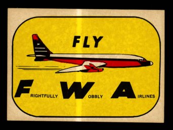 1965 Topps Silly Stickers Fly FWA