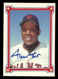 Willie Mays Signed LE Trading Card #d /2500 Autograph