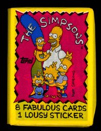 1990 TOPPS THE SIMPSONS  TRADING CARD PACK FACTORY SEALED