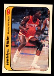 1986 Fleer Basketball Dominique Wilkins Rookie Sticker NM
