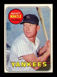 1969 Topps Baseball #500 Mickey Mantle (Yellow Letters)