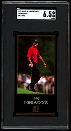 1997 Grand Slam Ventures Tiger Woods Rookie Card GOLD FOIL SGC 6.5