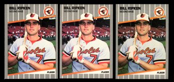 1989 FLEER BASEBALL BILL RIPKEN ROOKIE LOT