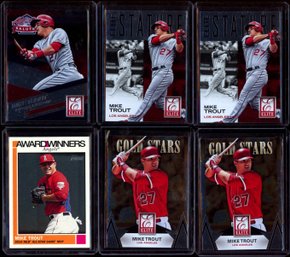 MIKE TROUT SP AND INSERT BASEBALL CARD LOT