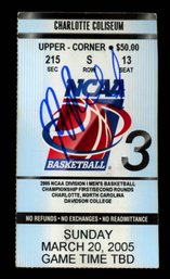 J.J. REDICK SIGNED TICKET