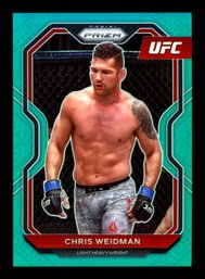 2021 Panini Prizm UFC Prizms Green CHRIS WEIDMAN