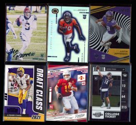 NFL FOOTBALL ROOKIE CARD LOT JOE BURROW