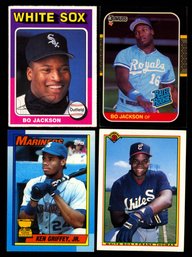 MLB BASEBALL ROOKIE CARDS KEN GRIFFEY JR BO JACKSON FRANK THOMAS