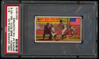 1962 DICKSON ORDE & CO. AMERICA - BABE RUTH SPORTS OF THE COUNTRIES #11 PSA 8