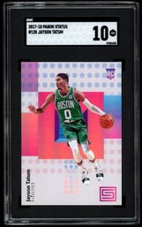 Jayson Tatum Status Credentials Rookie Card SGC 10