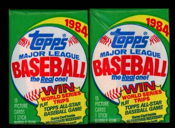 1984 Topps Baseball Packs Factory Sealed