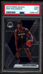 PSA 9 ZION WILLIAMSON MOSAIC ROOKIE